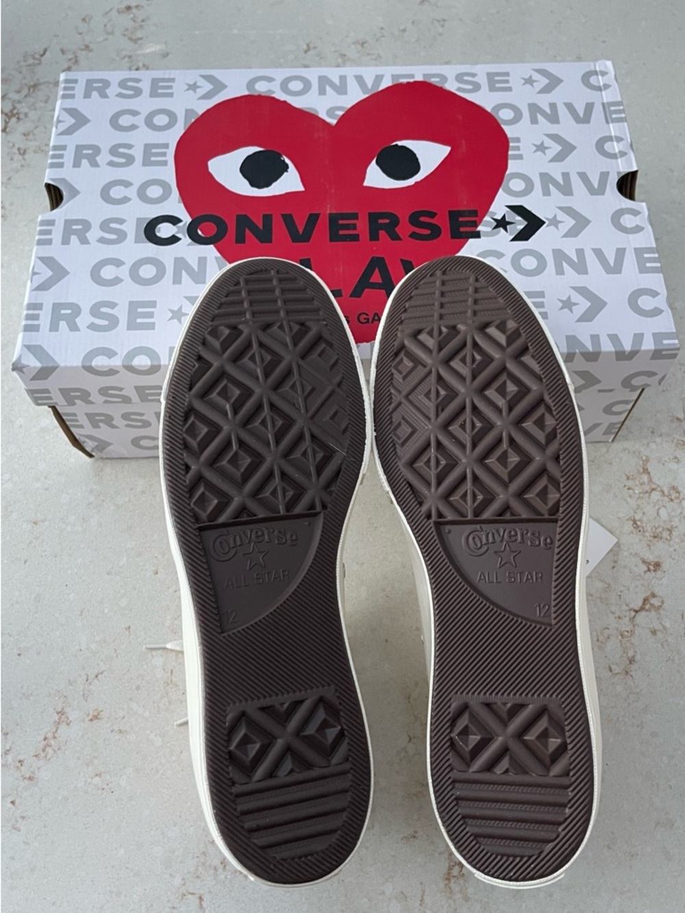 Converse Play Comme des Garçons Box High Tops - Picture 4 of 8